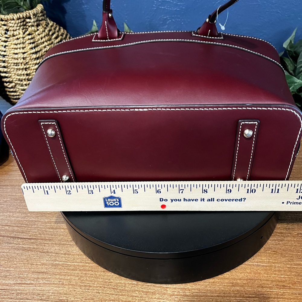 NWT Dooney & Bourke Burgundy Leather Satchel - Picture 12 of 17